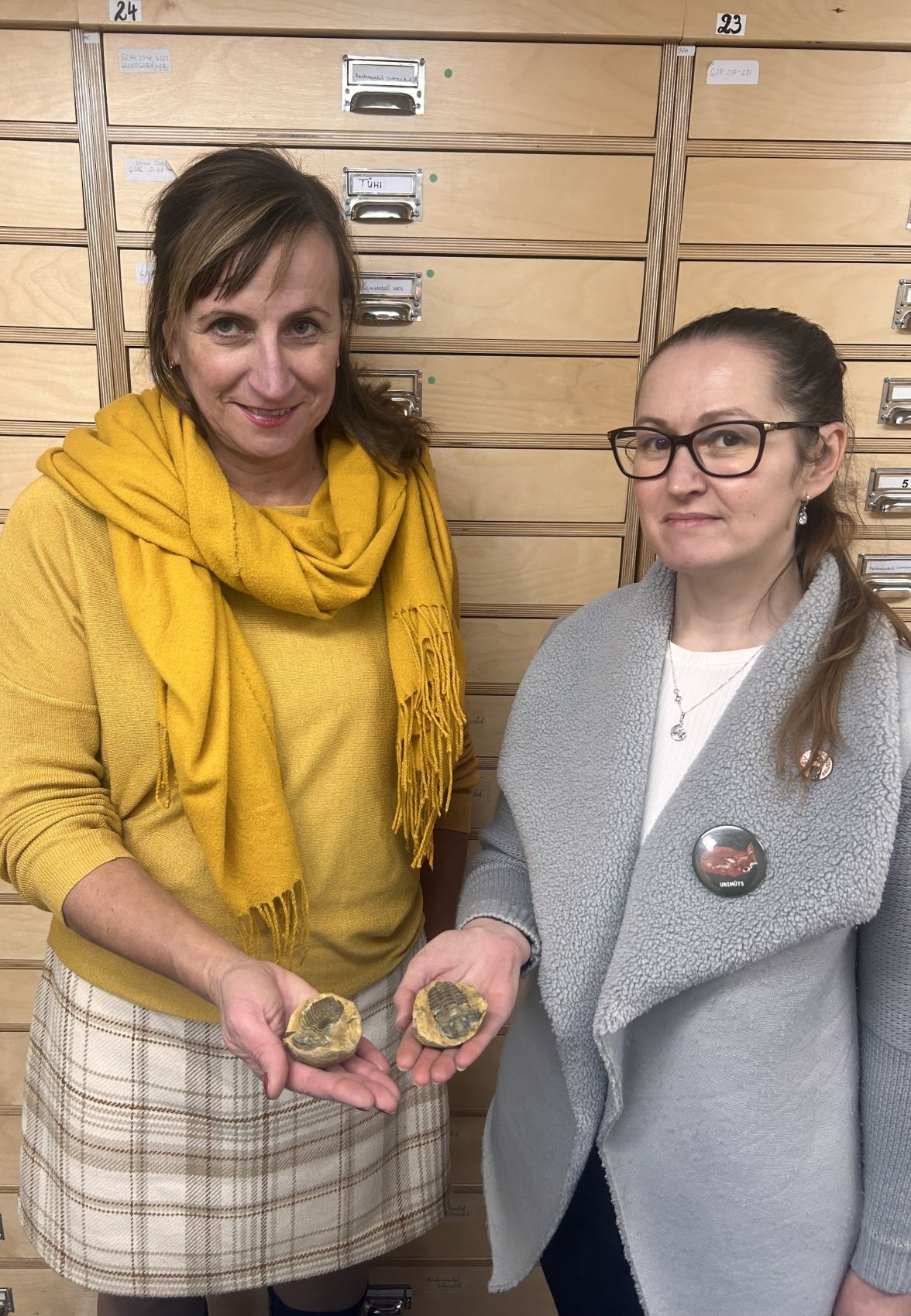 Triboliidi üleandmine Eesti Loodusmuuseumisse / Eesti Loodusmuuseum