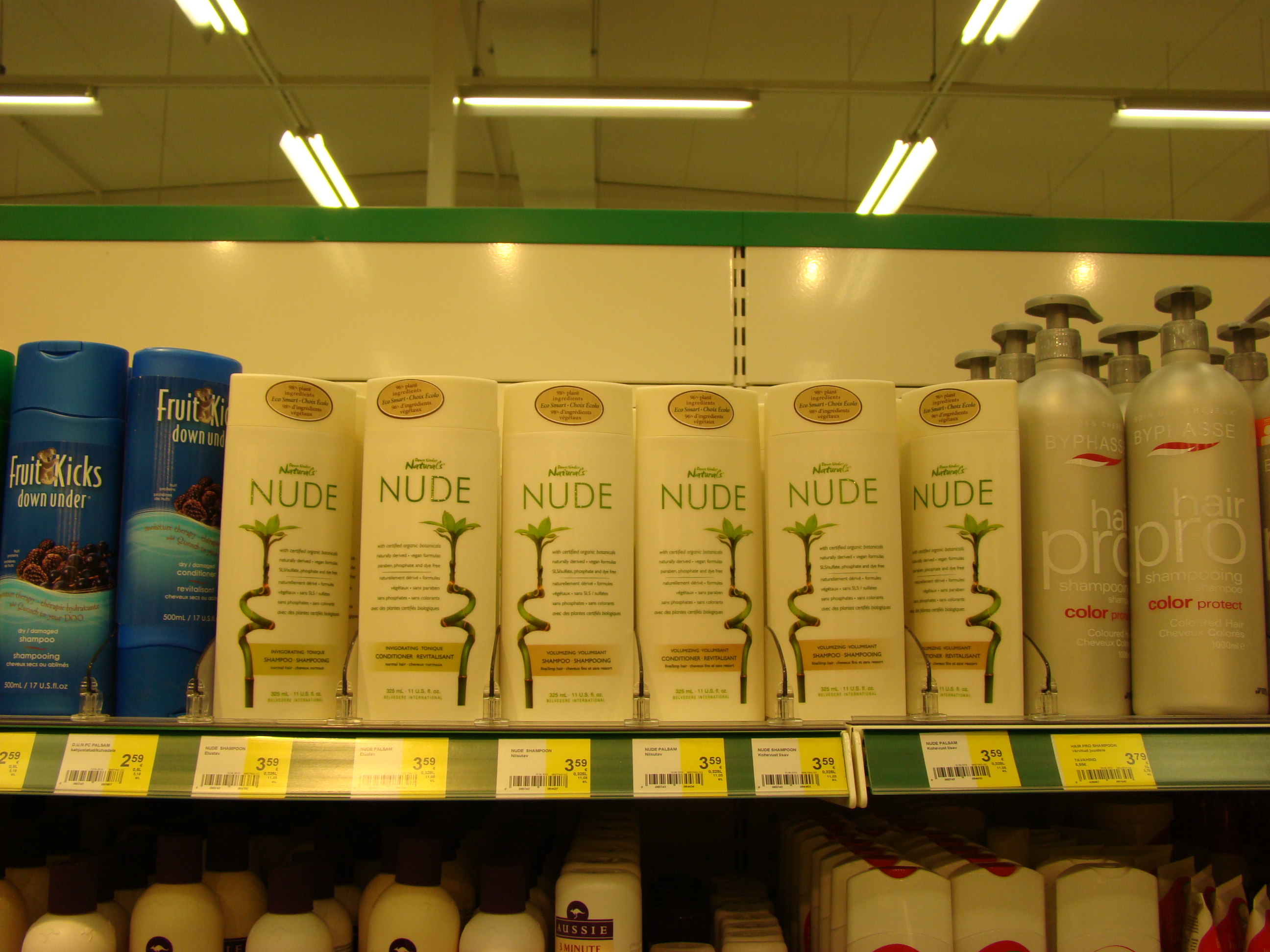Down Under Natural's NUDE šampoonid