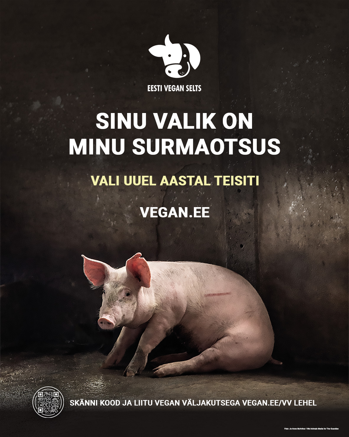 Uus aasta tõi tänavatele plakatid veganlusest